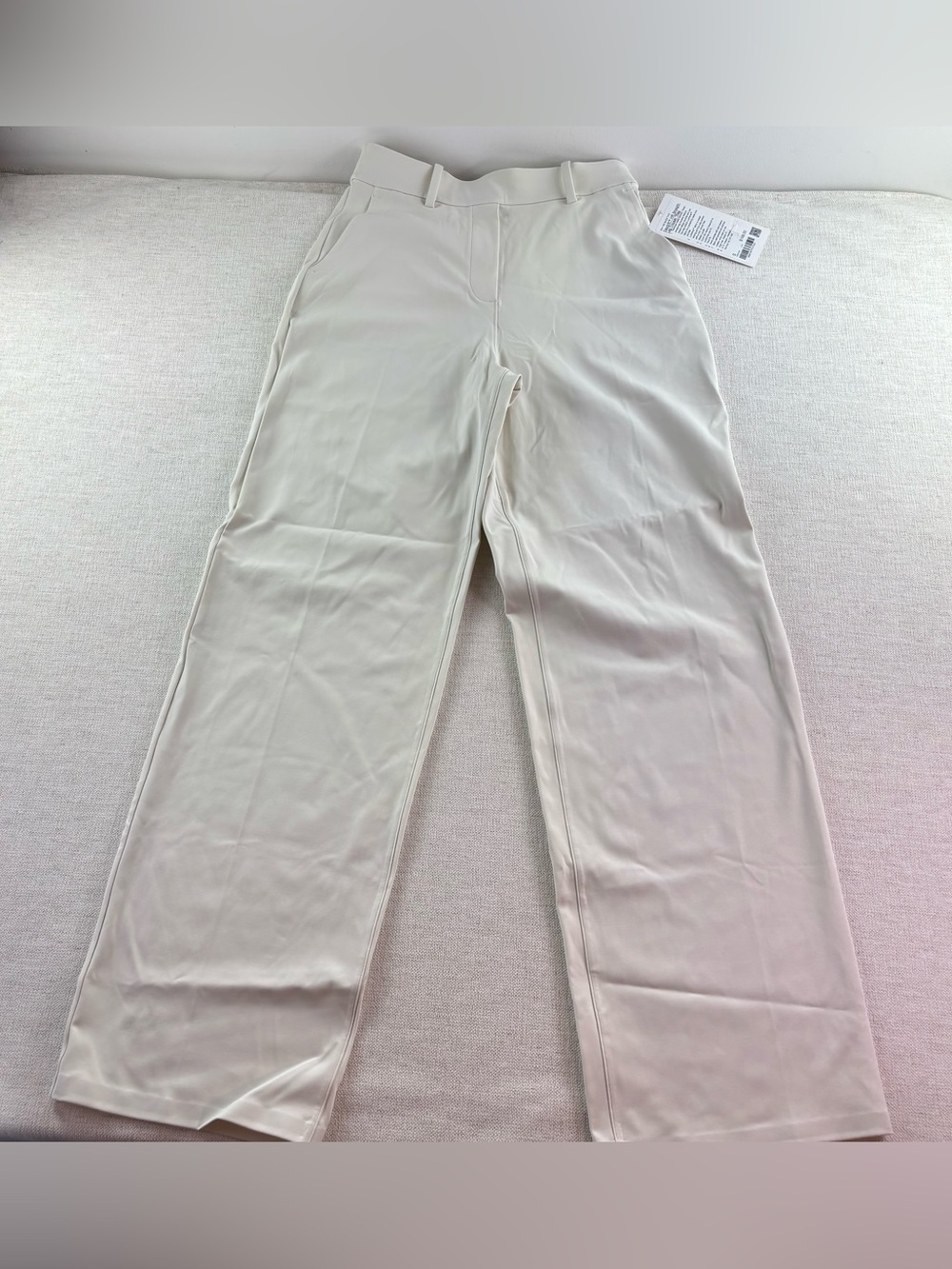 Lululemon women’s S Regular Daydrift High-Rise Straight-Leg Trouser light ivory